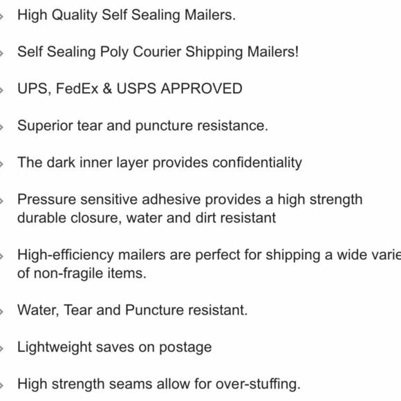 20 POLY MAILERS NEW FLOWERS FLORAL SIZE 10… - Picture 4 of 4